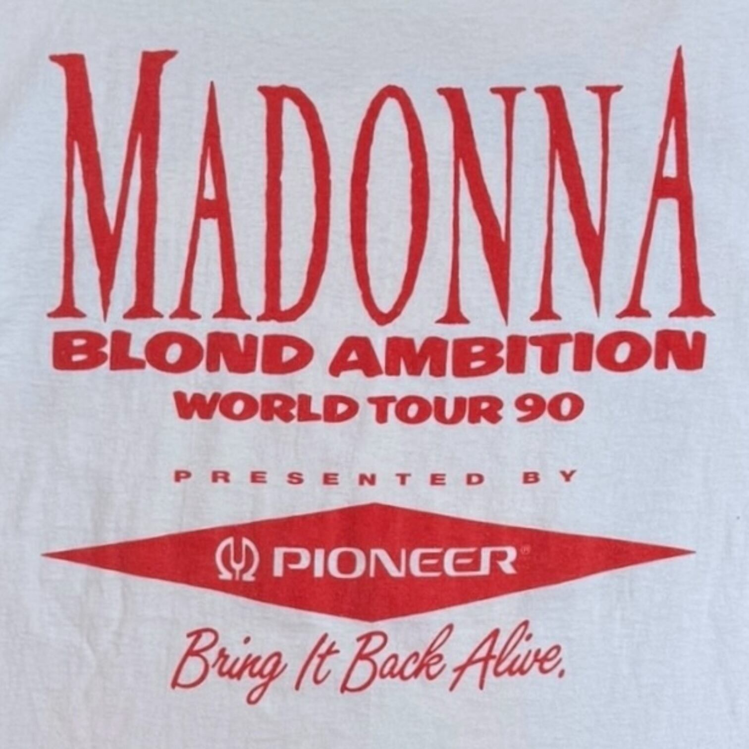 MADONNA】マドンナ「BLOND AMBITION Tour」ヴィンテージTシャツ