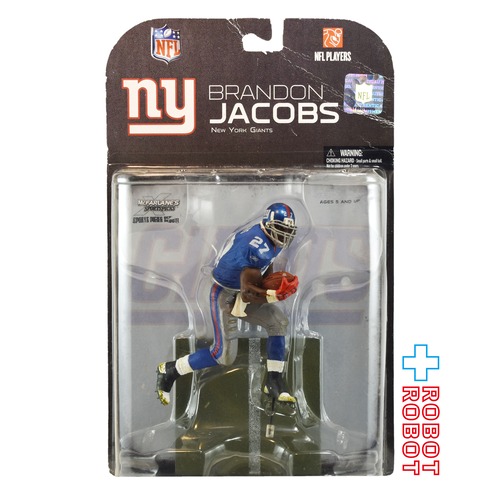 マクファーレントイズ マクファーレンズスポーツピックス シリーズ8 NFL ニューヨーク・ジャイアンツ ブランドン・ジェイコブス 6インチ フィギュア 未開封 2008