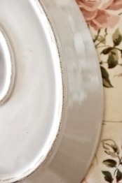 19世紀  フランス 36c おお崇高な白よ！白の集約と重厚なオーバルプレートa アンティーク