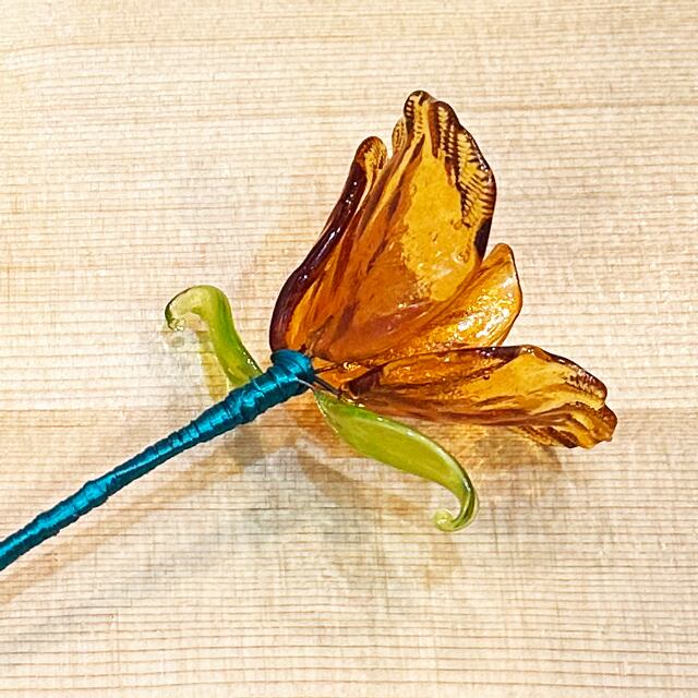 Item967 ヴェネチアンガラス ローズ ガラスの薔薇 Sサイズ クリア