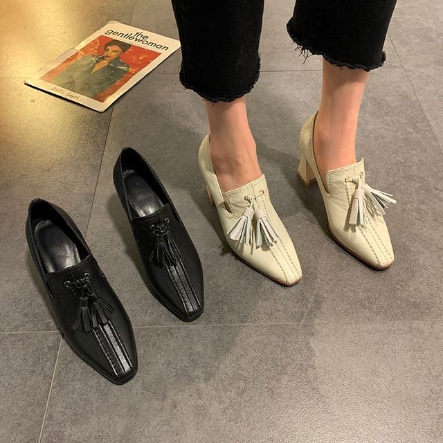 シングルスプリングレッドハイヒールレザー 靴 シューズ 春物 部族の婦人靴43719330300