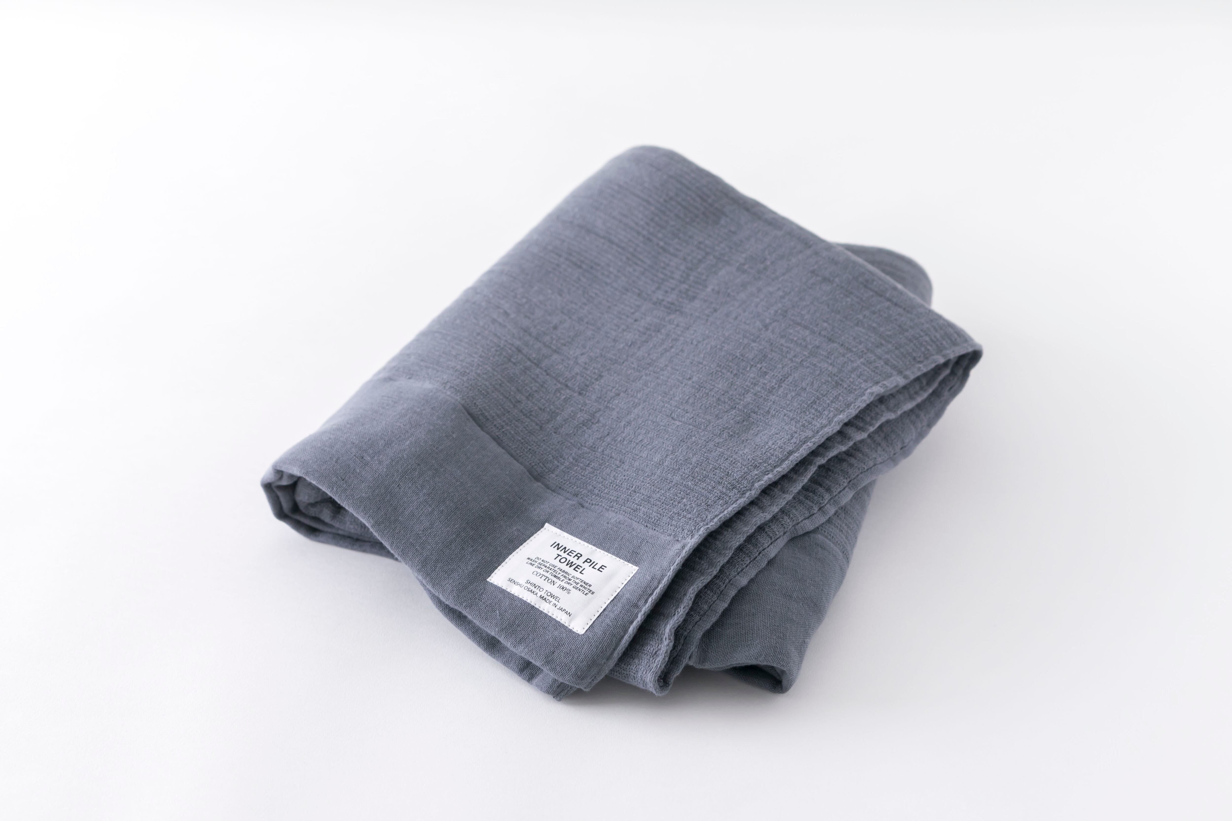INNER PILE TOWEL : BATH TOWEL (Charcoal) / SHINTO TOWEL