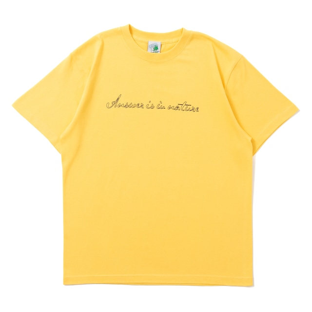 ANSWER LOGO TEE STAR YELLOW