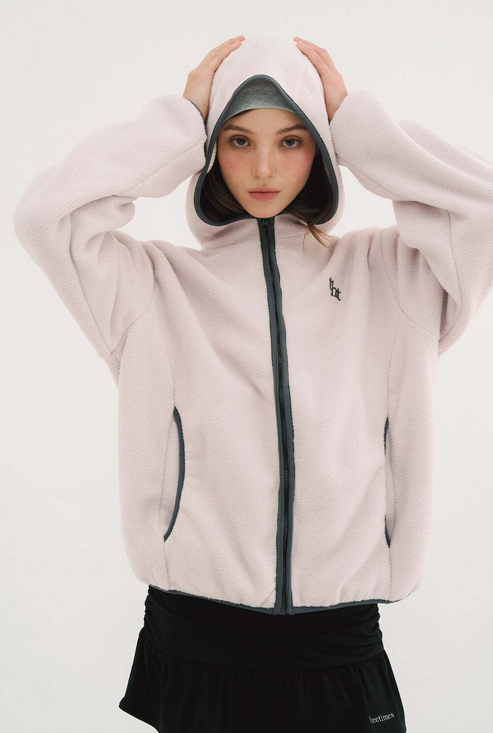 韓　 threetimes] Cookie fleece jacket (pink) 正規品 韓国ブランド 韓国