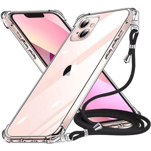 新品》 iPhone 13 mini ケース クリア ネック ショルダー ストラップ 