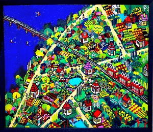 OIL COLOUR | 夏の散歩道 | SUMMER PROMENADE | 油彩画