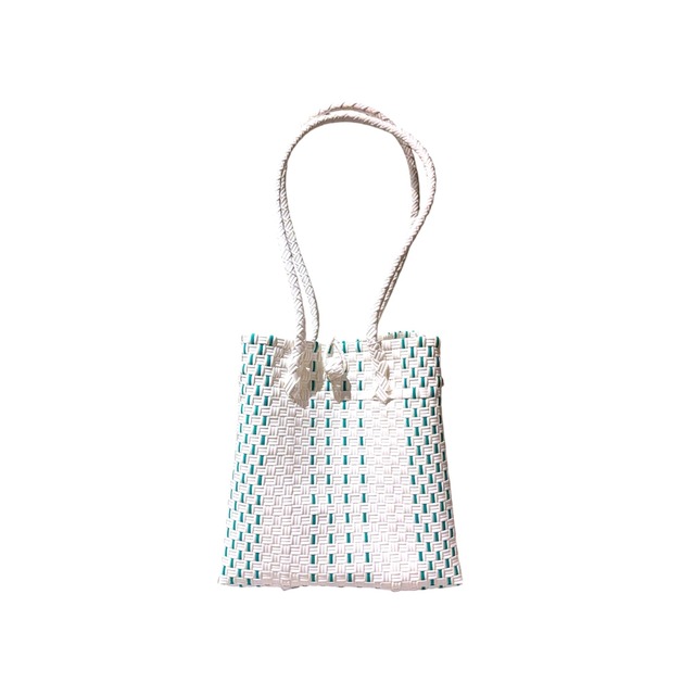 TOTE BAG - WHITE MINT / LONG HANDLE / M