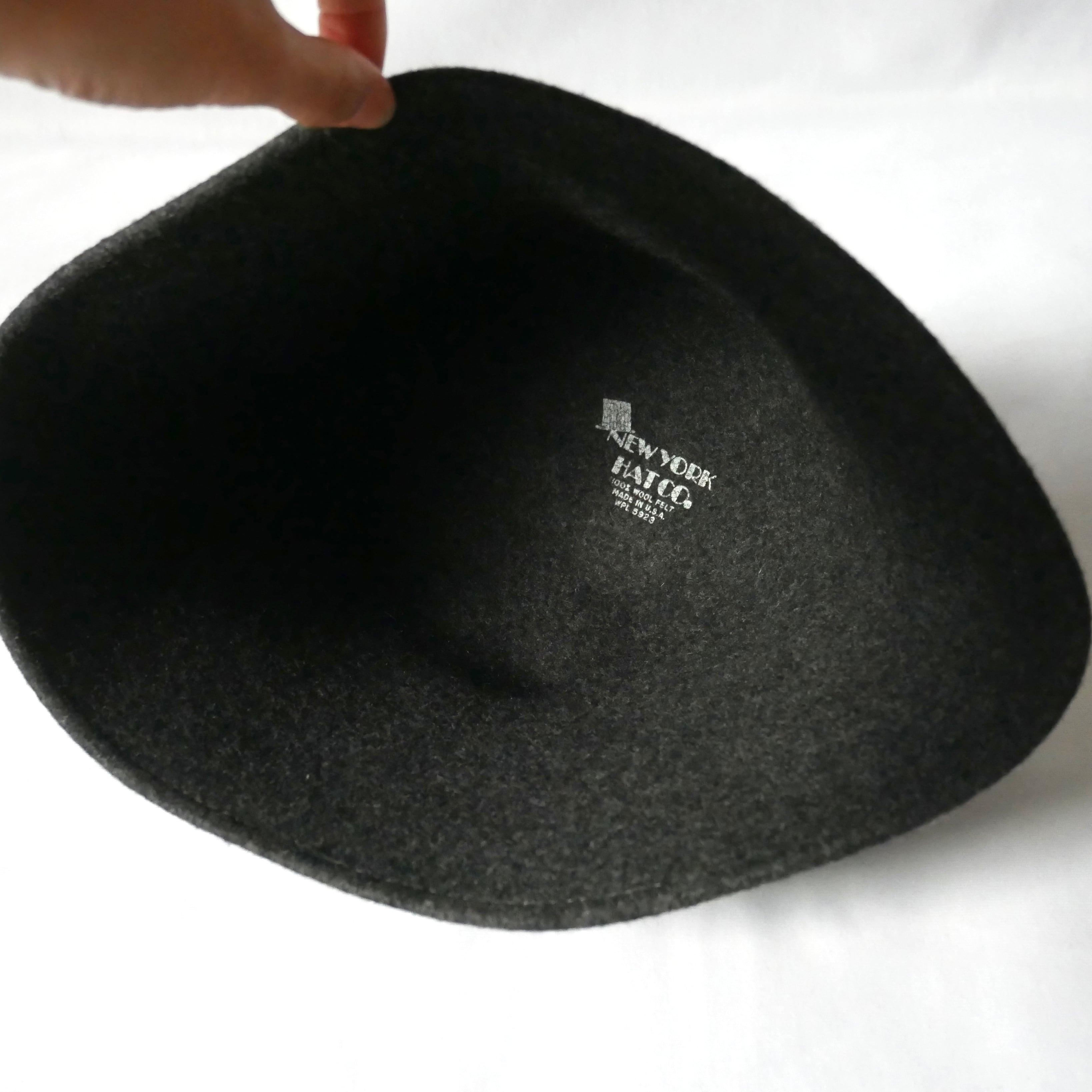 Madein USA NEWYORKHAT grey woolhat アメリカ製 ニューヨークハット