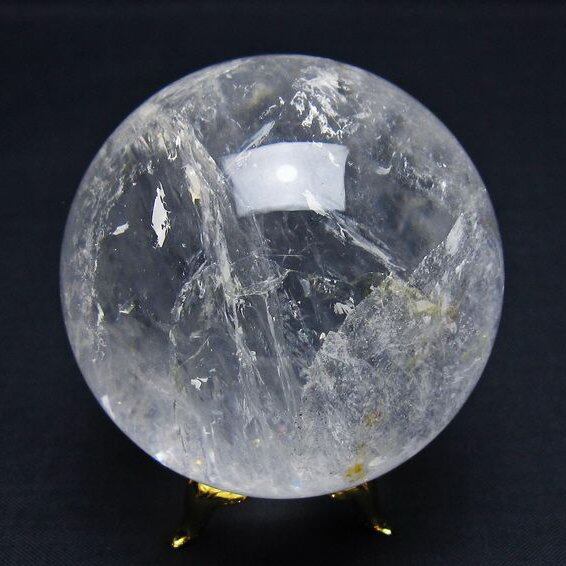 水晶 丸玉 63mm スフィア 水晶玉 球体 玉 一点物 151-7868