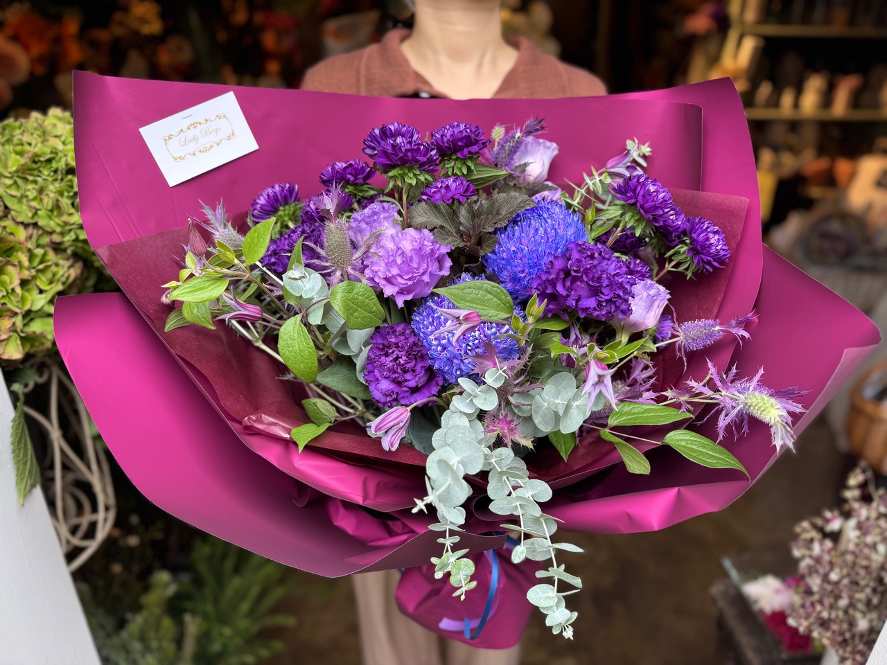 【 オーダーメイド 】季節の生花ブーケ Lサイズ