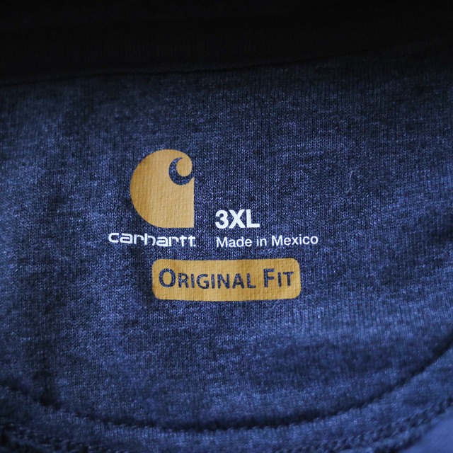 "Carhartt" sleeve logo printed over silhouette dark gray sweat parka