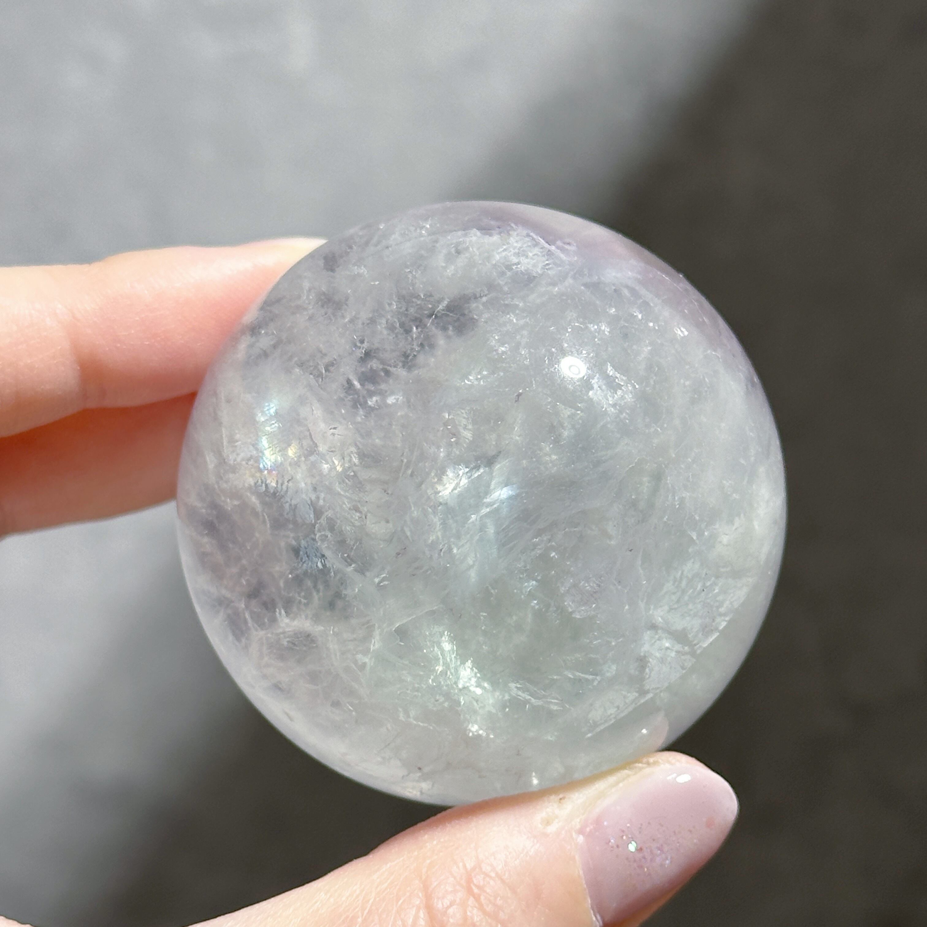 虹◎レインボーフローライト スフィア（丸玉）32◇ Rainbow Fluorite