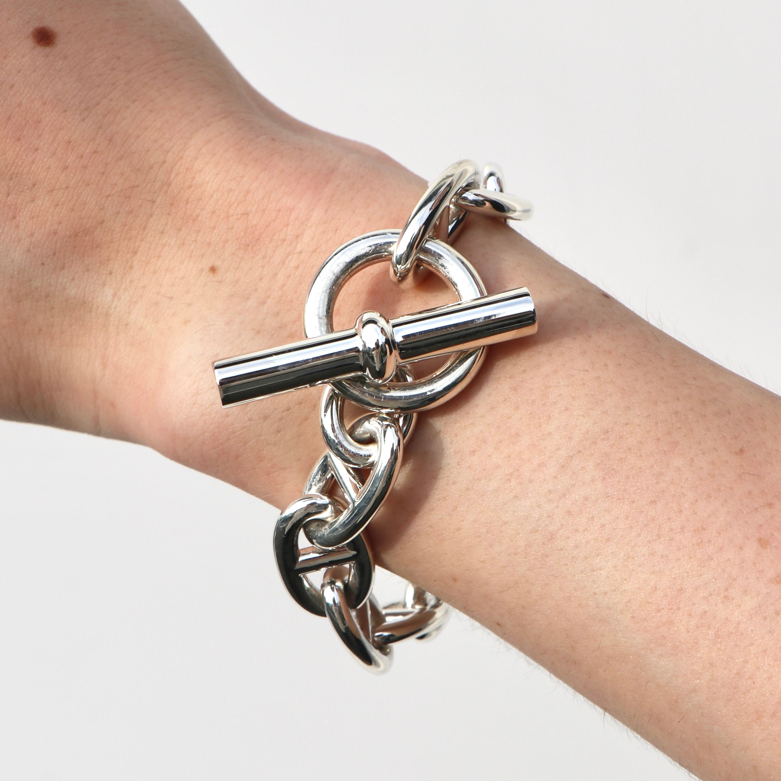 博物館級！エルメス vintage 特大コマ TGMシェーヌダンクルブレスレット