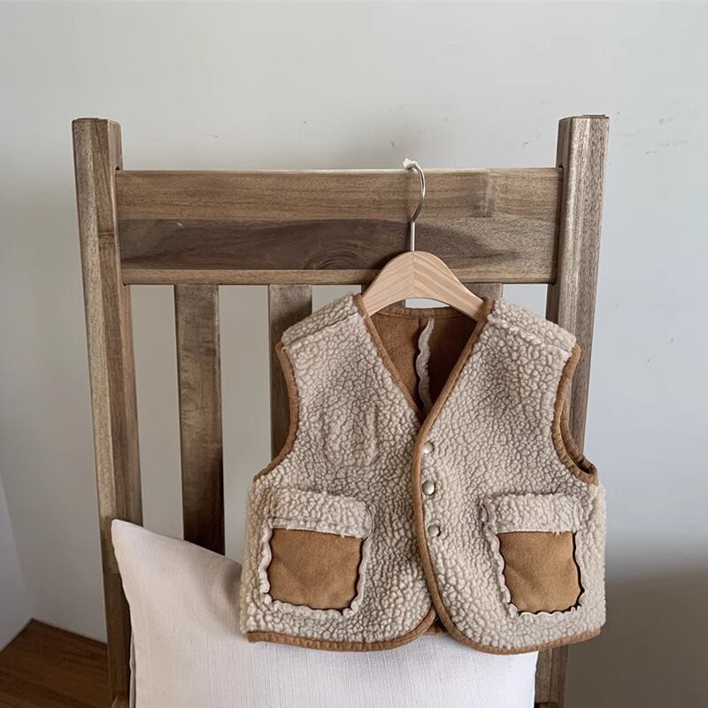 【BABY&KID】韓国風 リバーシブルベスト