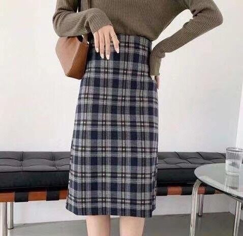 チェックタイトスカート
