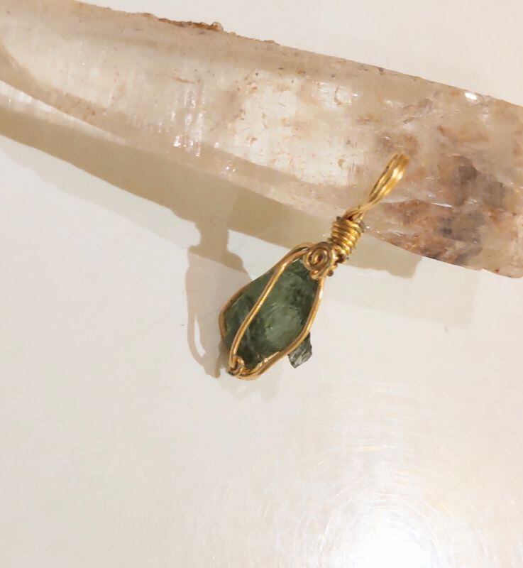 ∞モルダバイト・ミニペンダントトップ