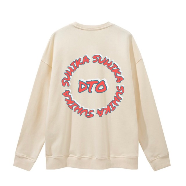 SUHIKA slang sweat shirt  ivory 11.2oz