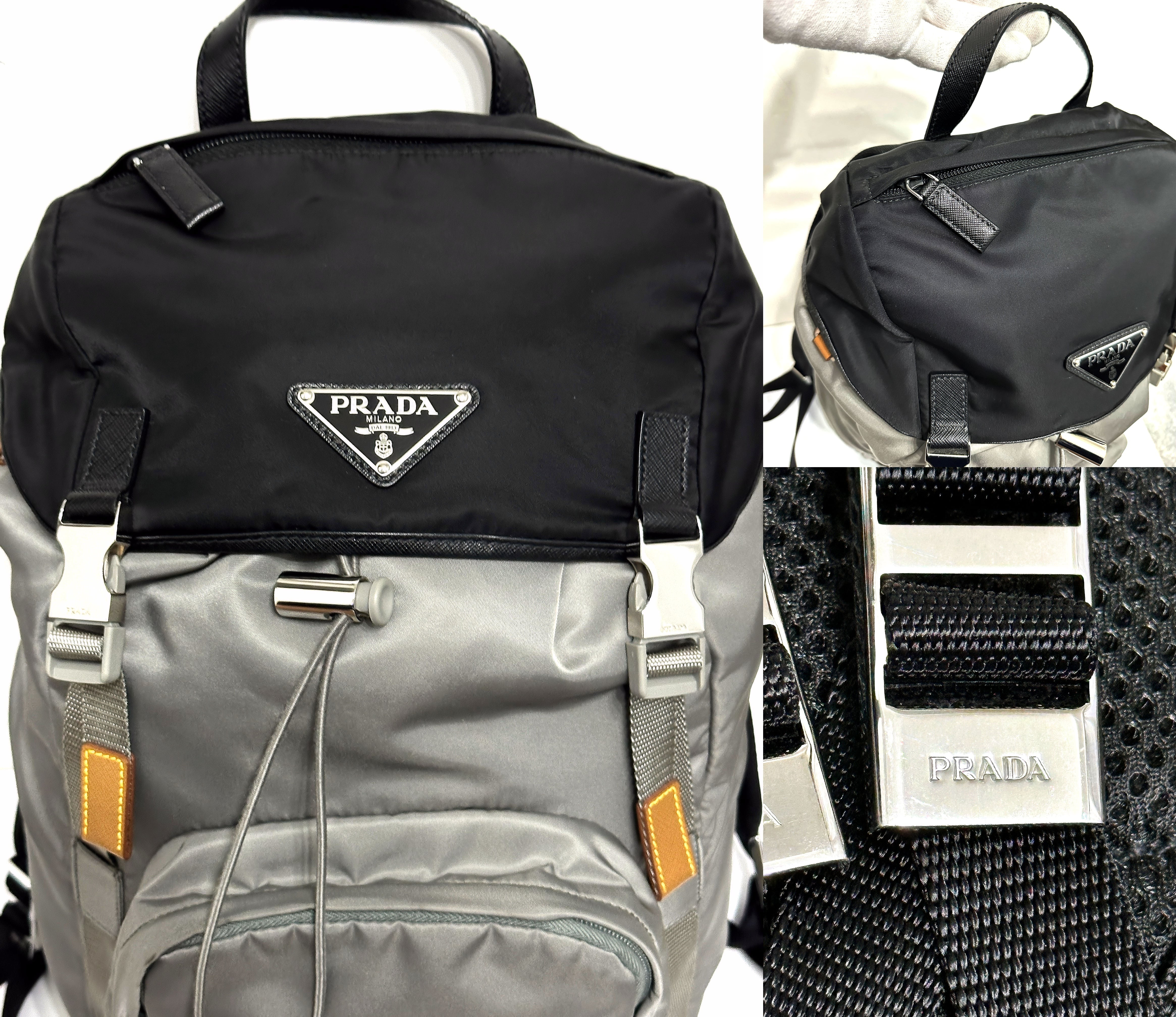 PRADA プラダ Re-Nylon サフィアーノレザー バックパック 2VZ135
