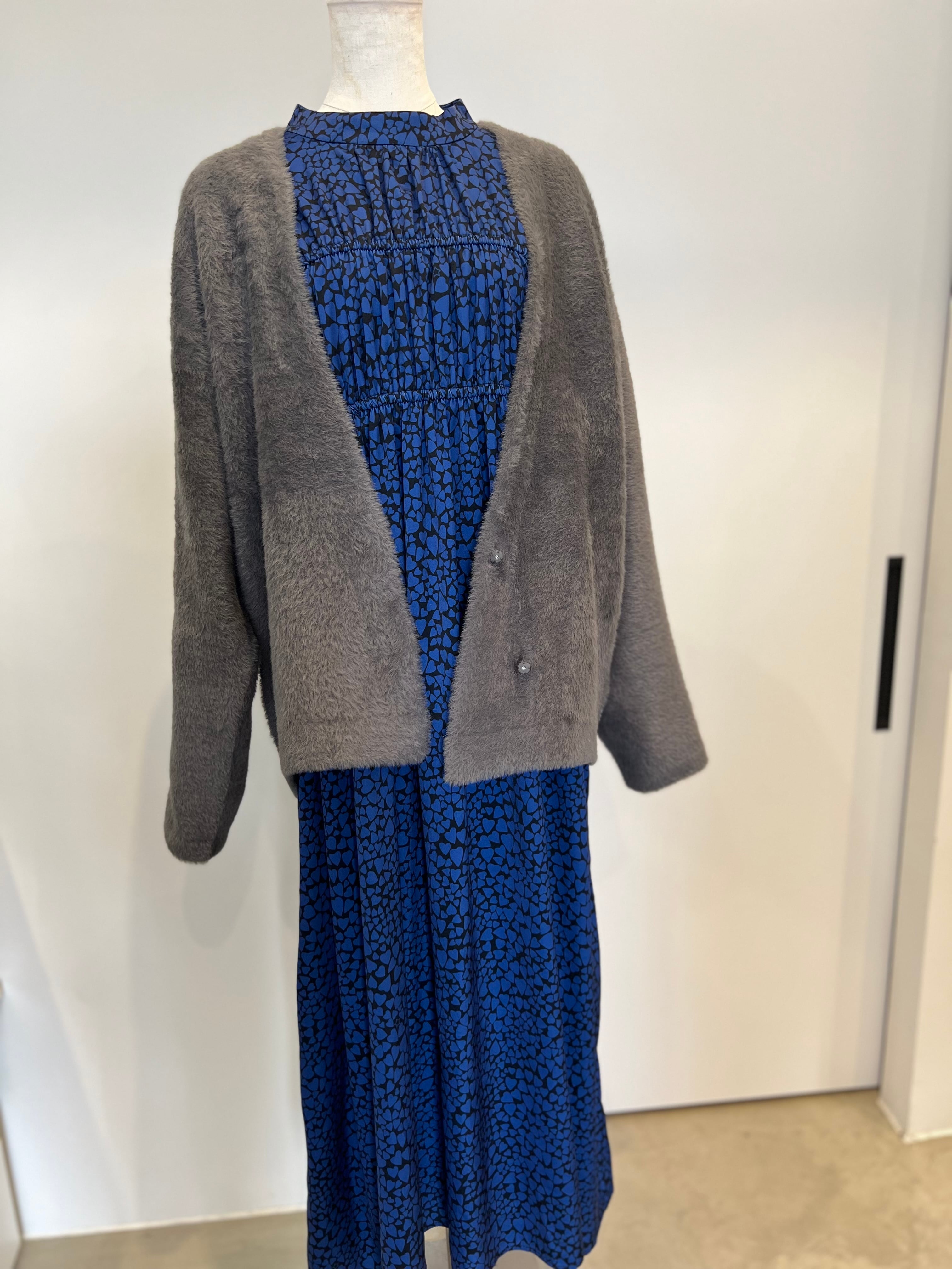 【DONA MARIE】フェザーヤーン二重臼カーディガン 888004