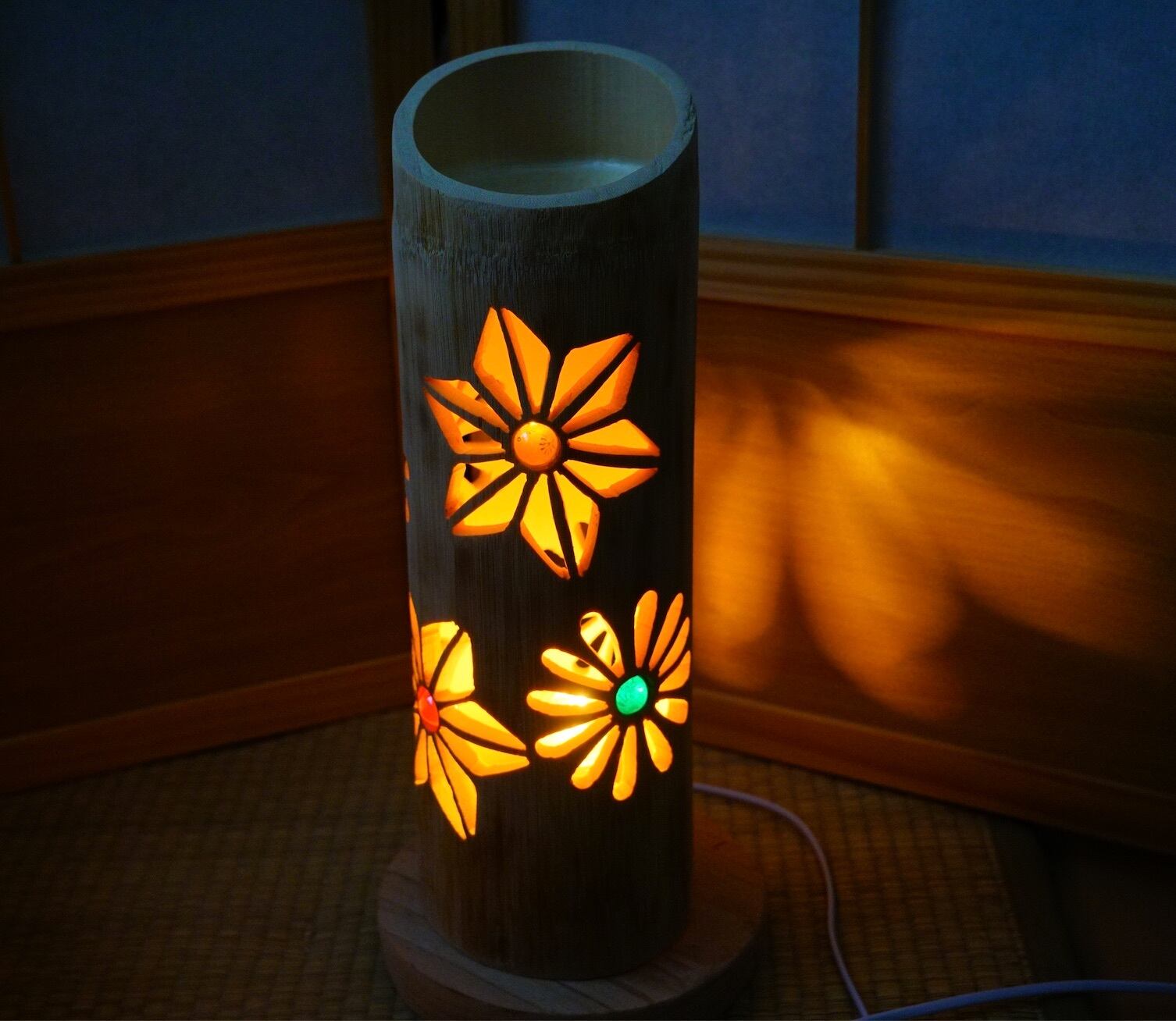 竹灯り　彩シリーズ　〜蓮の池〜　竹灯籠　極太孟宗竹 竹灯り彩シリーズ〜蓮の池〜竹灯籠極太孟宗竹