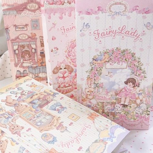 新作予約☆FL899｜Fairylady 第四弾 ラッピング袋 角底袋 紙袋 / 平口袋　全4種