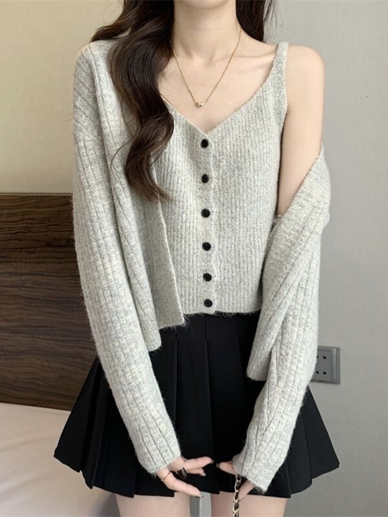 キャミソール&カーディガンセット K2203