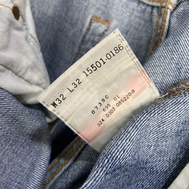 00s Levi's501 クラッシュカスタムデニムパンツ　W32L32