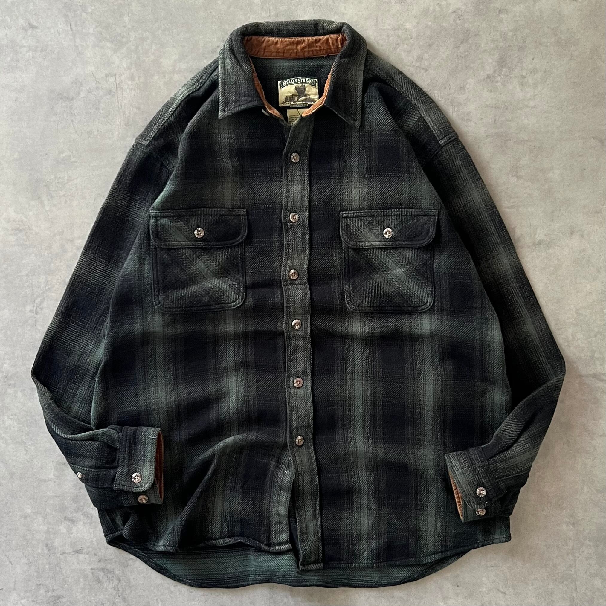 90s FIVE BROTHER black chamois shirt ファイブブラザー ブラック