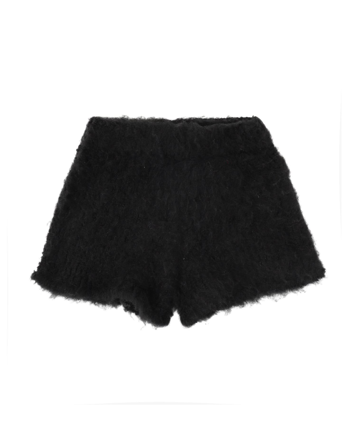 aclent Hairy knit compact short pants
