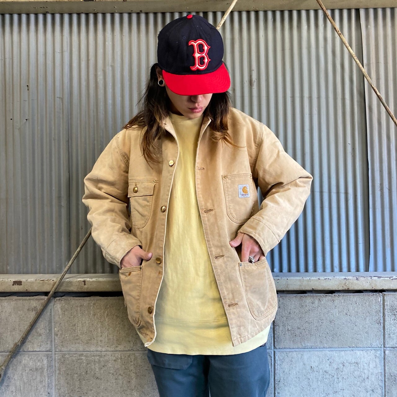 美品❗️carhartt  カーハート　ミシガンチョアコート　ブラック38〜40