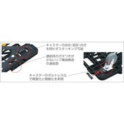 トラスコ中山(TRUSCO) 平台車 軽量 ルートバンメッシュタイプ 連結·スタッキング可能 ブラック 515×385mm 荷重100kg MPK-500-BK