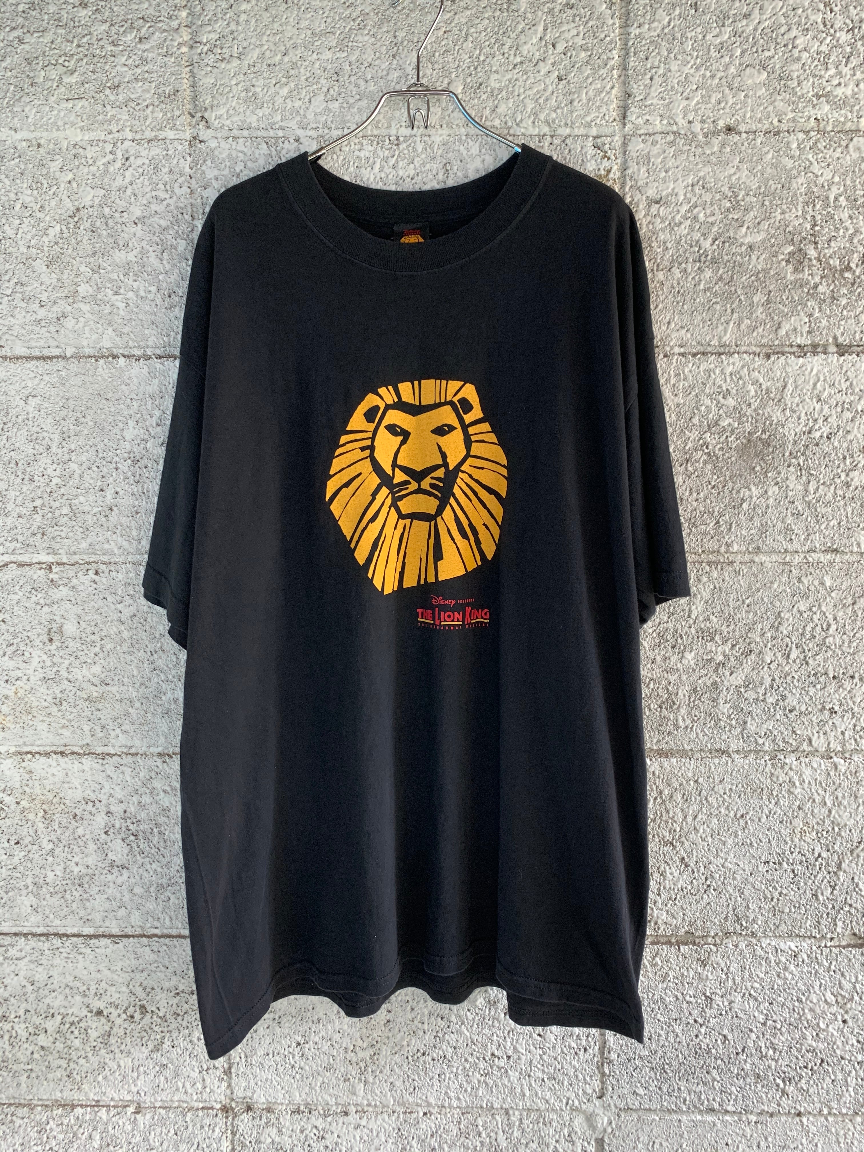 USA製 ディズニー LION KING Tシャツ ライオンキング 総柄 L