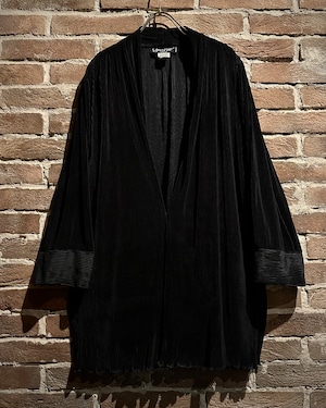 【Caka act3】Black Color Vintage Pleats Haori Jacket