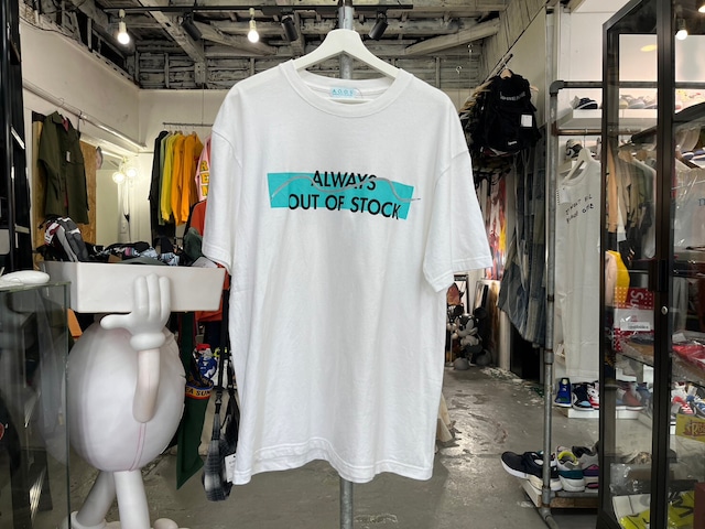 ALWAYS OUT OF STOCK SHOELACE TEE WHITE XL 13099