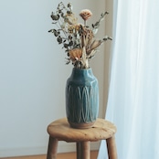 【artipur COTTAGE】Ceramic Flower Vase Blue