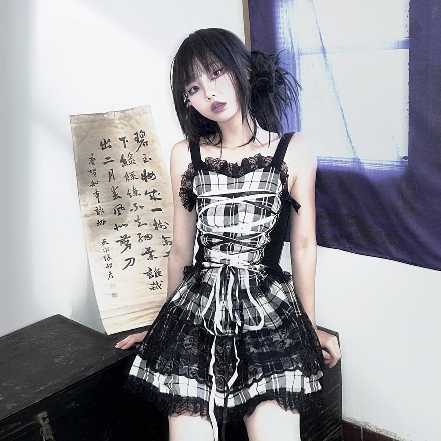 ゴスロリ通販 With U ゴシック ロリィタ ジャンパースカート ワンピ