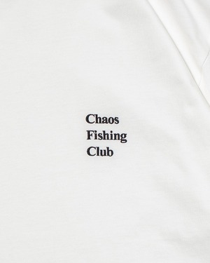 Chaos Fishing Club　LOGO CREW NECK T-SHIRT　カオスフィッシングクラブ　ロゴ刺繍Tシャツ　ホワイト / ブラック / ネイビー / パープル