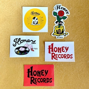 Honey Recordsステッカー5枚セット