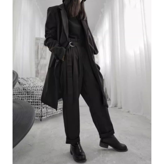 Casual wide leg baggy pants C0418