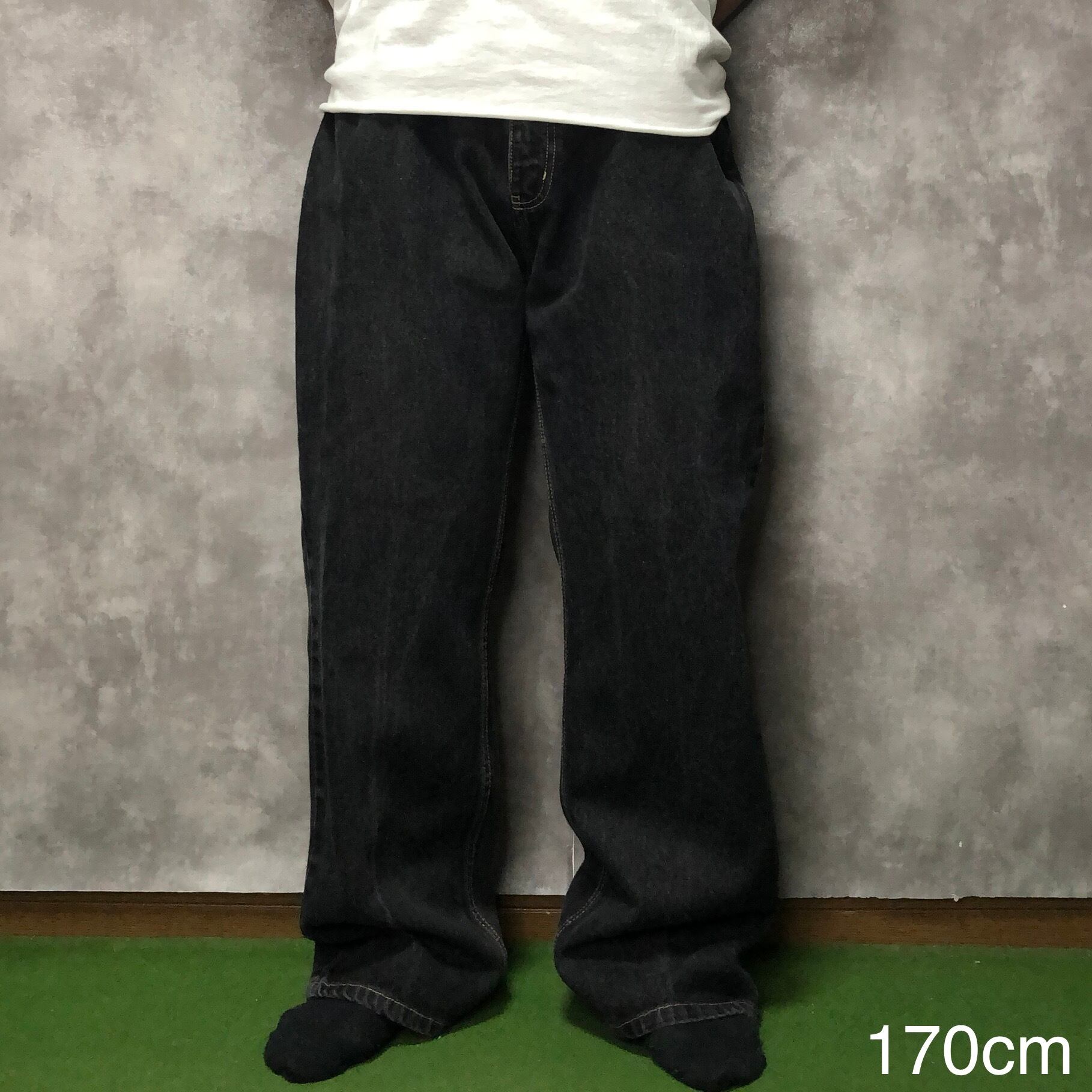 W38×L30】FADED GLORY ブラックデニムパンツ | 古着屋OLDGREEN