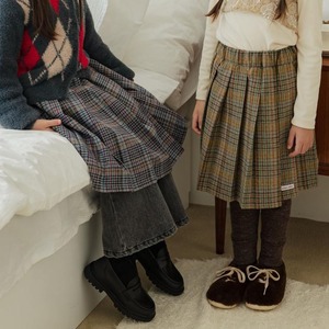 «予約»«ジュニアサイズあり»«Urban rabbit» チェックロングスカート 2colors