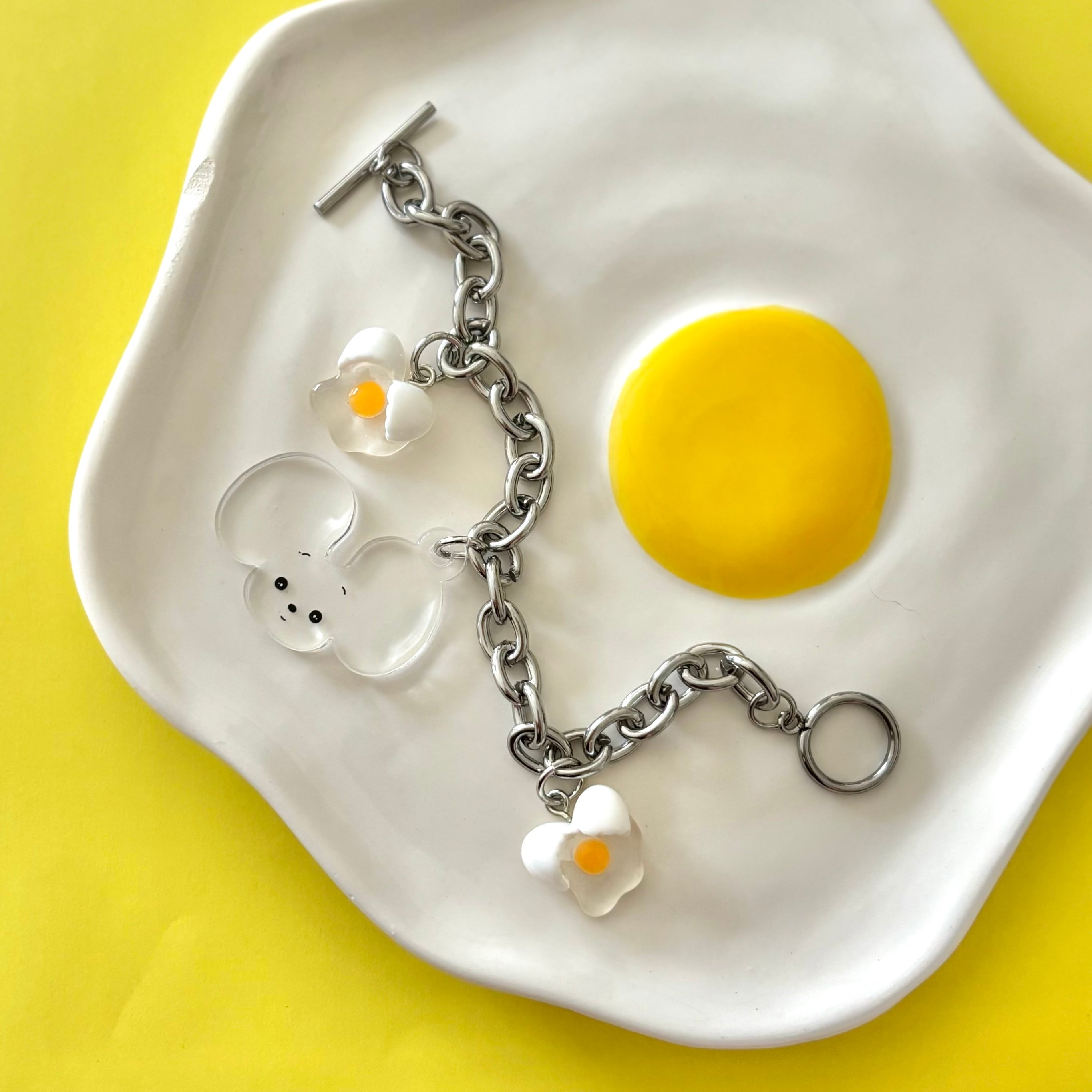 しろみちゃんたまごブレスレット | YURI ICHIMURA 〜レトロで