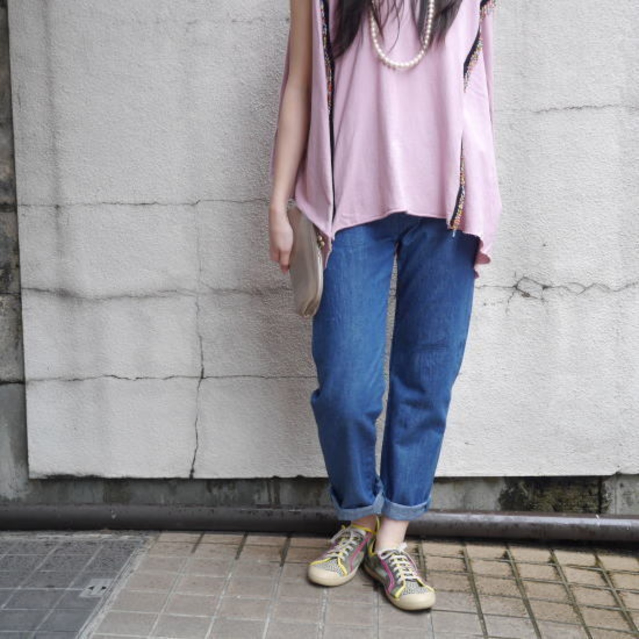 rolca on the notes ロルカオンザノーツ 　綿麻デニム5ポケットジーンズ　【SALE】