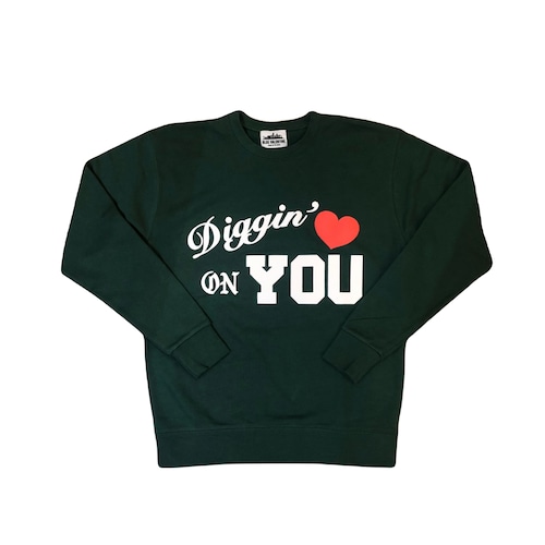 MANHATTAN TREATS # Diggin' On You Crew Neck Green