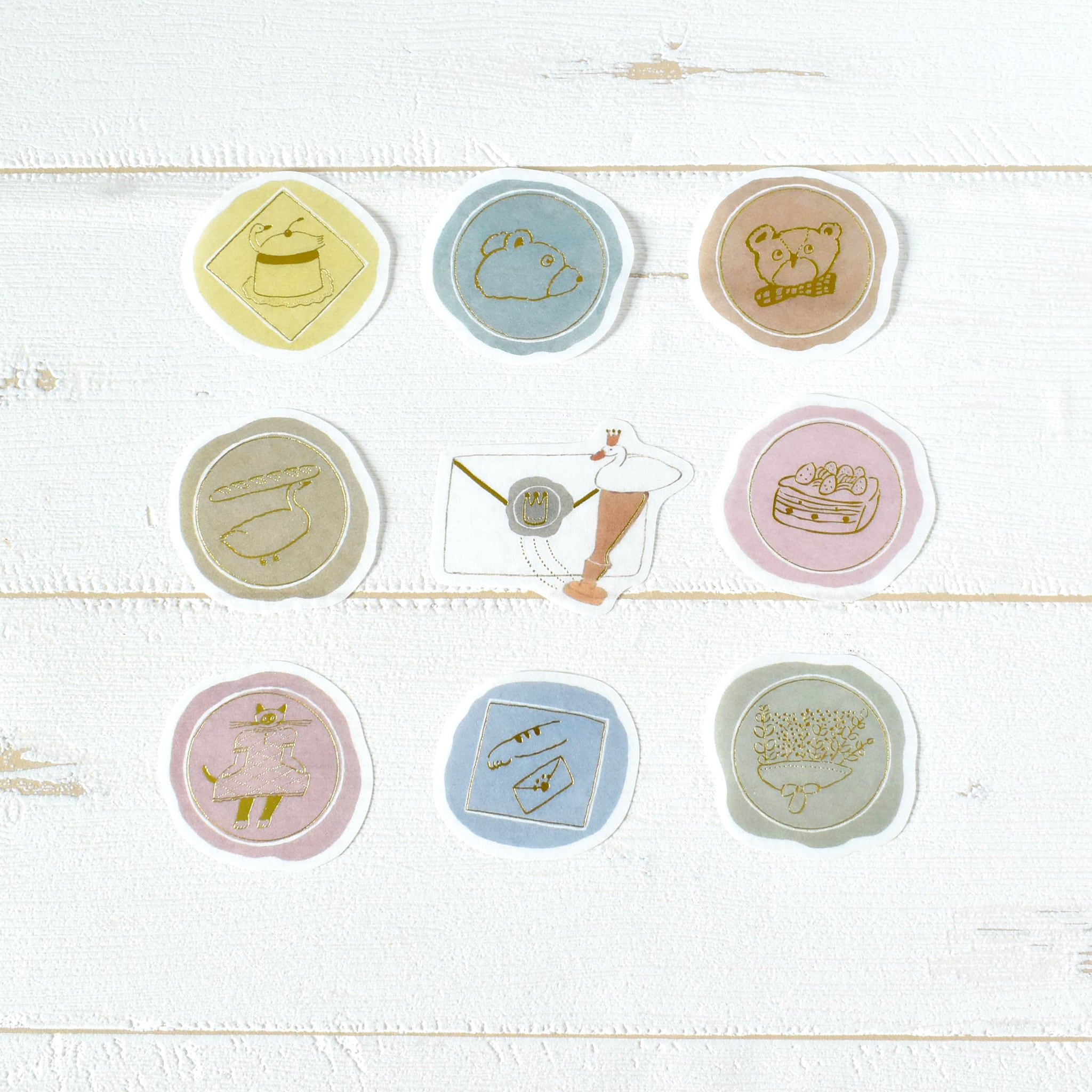 トビマツショウイチロウ 金箔入りフレークシール | パピアプラッツBASE店