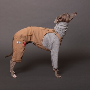 ハイネックタートルロングTシャツ　gray / イタグレ服