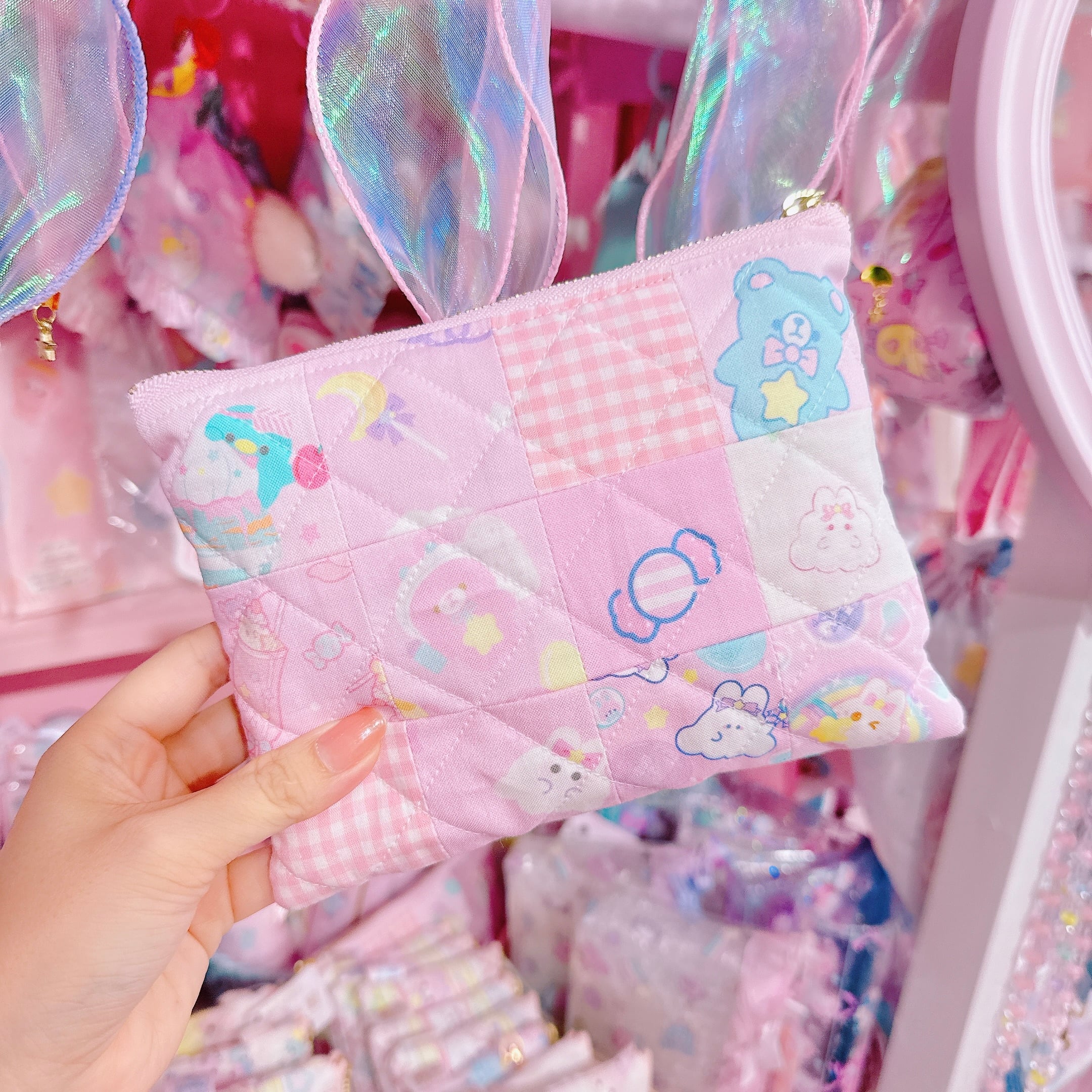 【M7】66-30パッチワークポーチ大