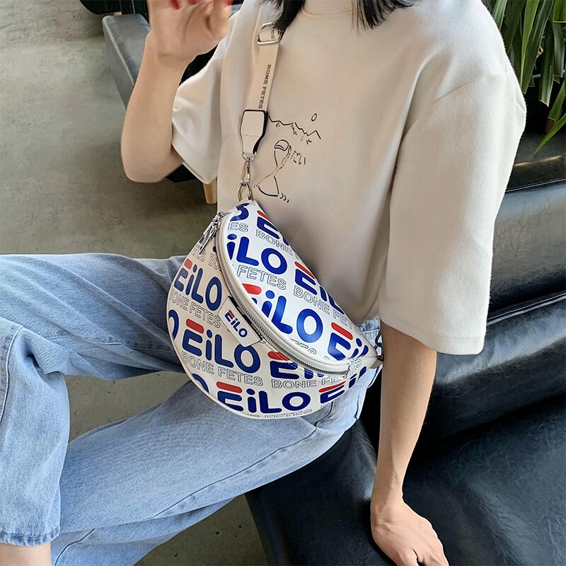 バッグレディースバッグ2020夏新品潮ネットレッドファッションショルダー斜めバッグインワイルドテクスチャーチェストバッグウエストバッグ Tiancai_Wing_Bag1460239