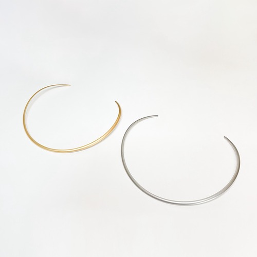 ステンレスマットシンプルチョーカー