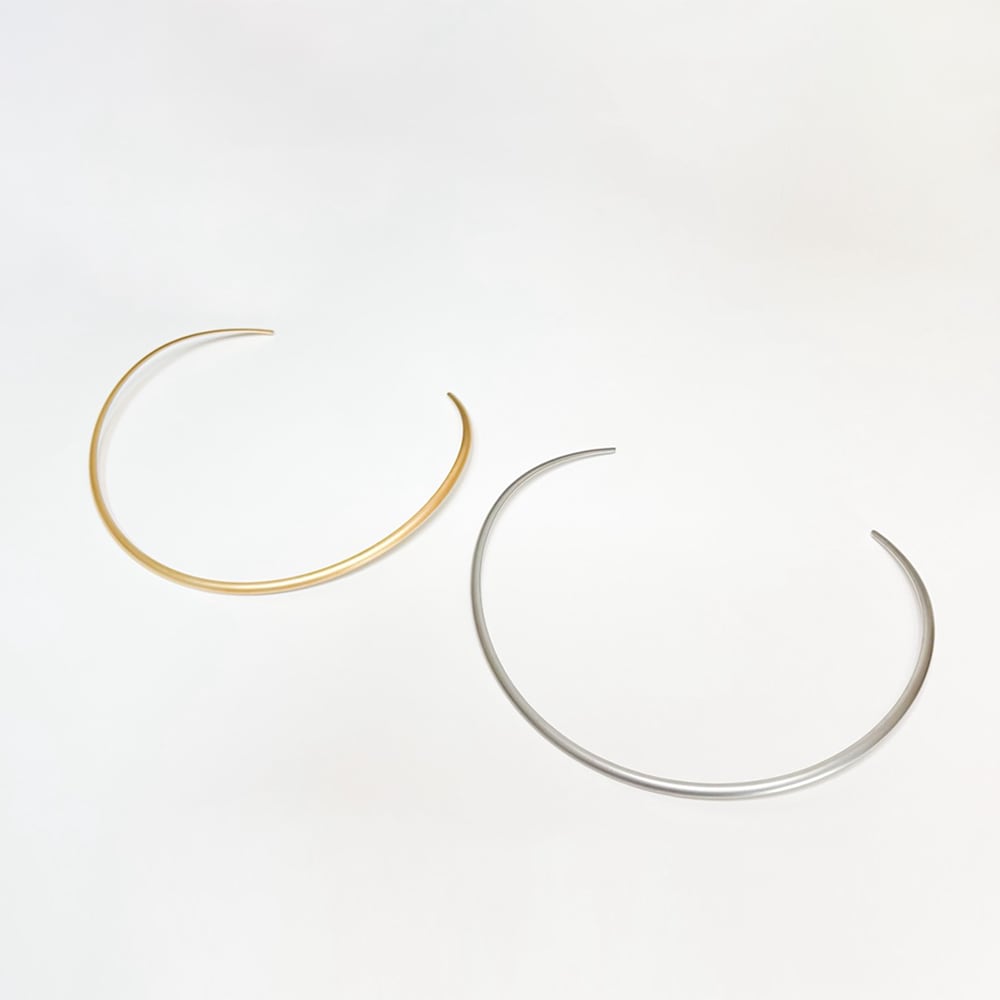 ステンレスマットシンプルチョーカー